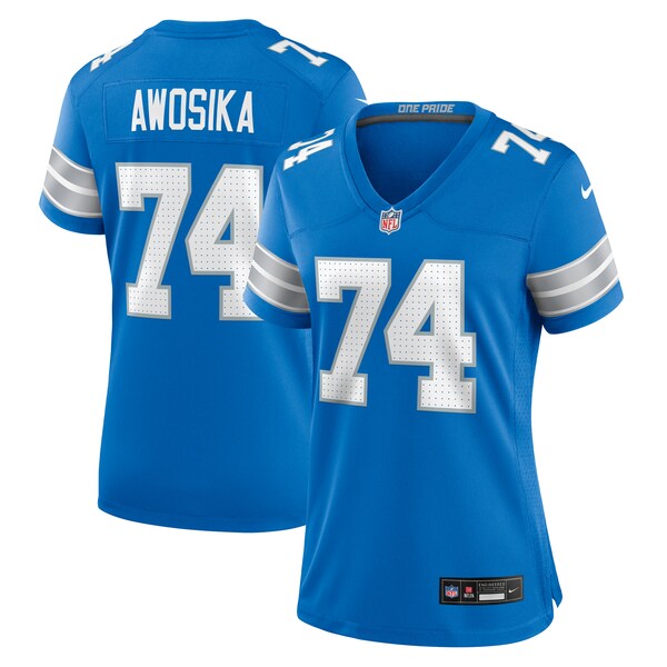 Kayode Awosika Detroit Lions Nike Women's Team Game Jersey -  Blue
