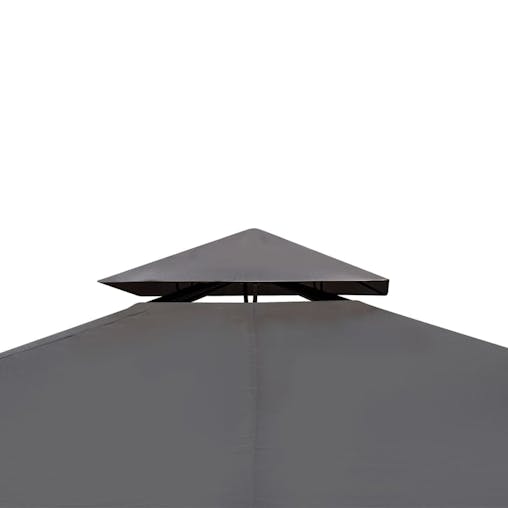 NNEVL Poly Rattan Gazebo with Dark Grey Roof 3 x 4 m