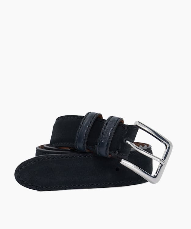 Overturn Navy - Suede Belt