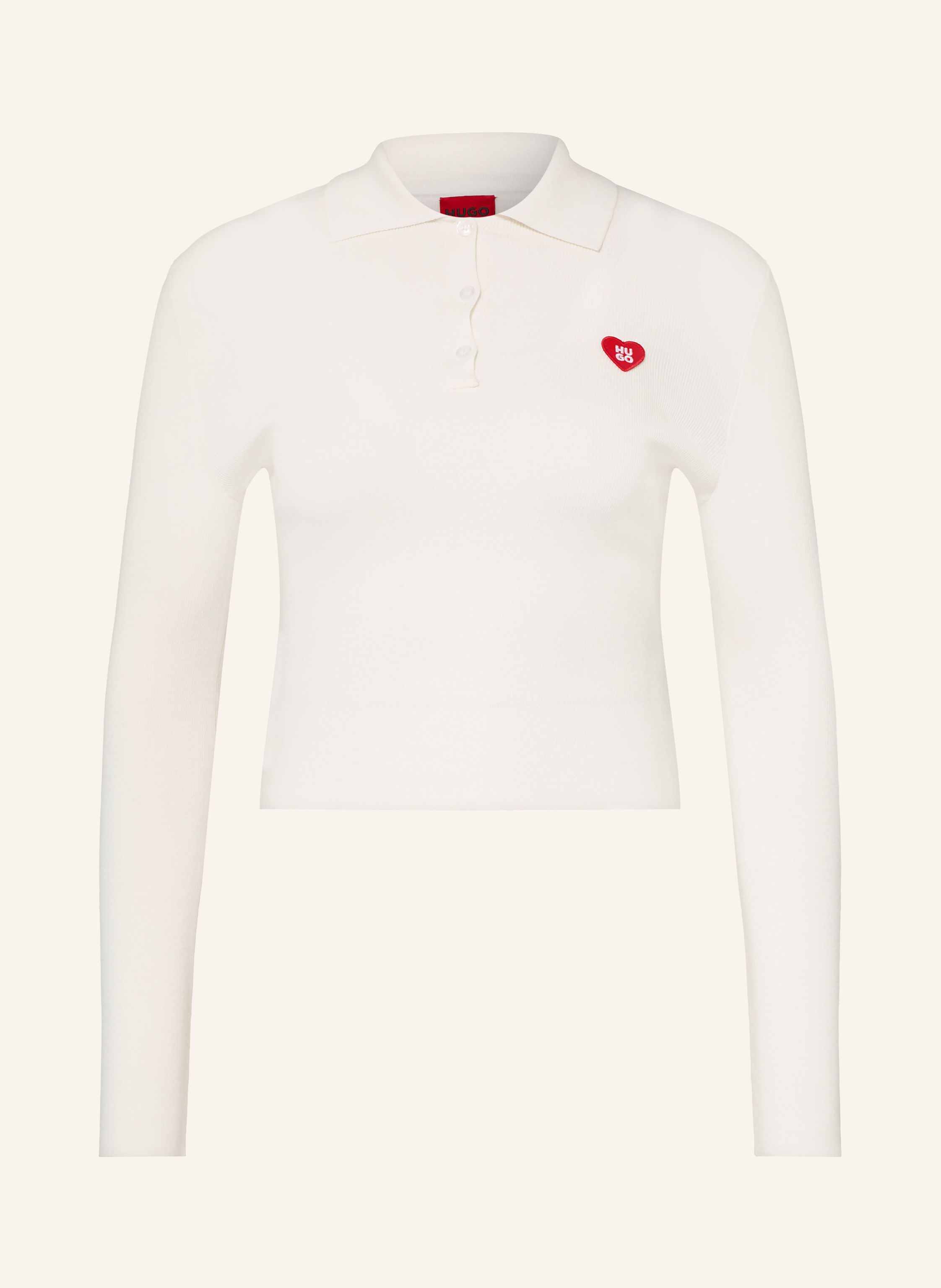 HUGO Strick-Poloshirt SAREPLINNY