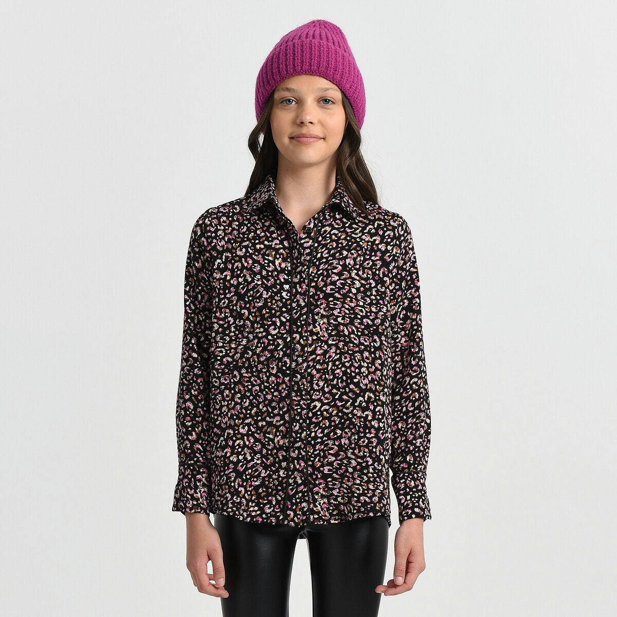 Blouse manches longues imprimé fleuri