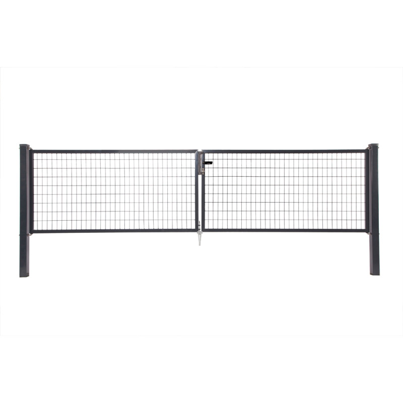 Portillon double Napoli anthracite 150 x 170 cm GIARDINO