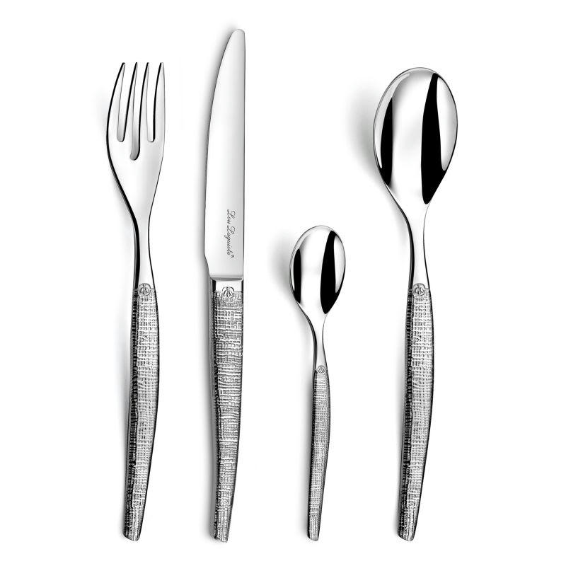 JET TEXTIL - JET TEXTIL - Ménagère 24 couverts de table en Acier Inoxydable