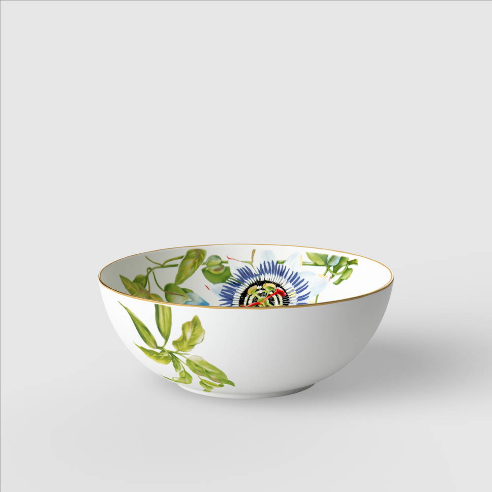 Amazonia Serving Bowl - Multi-colored, 37.2 oz, Premium Bone Porcelain
