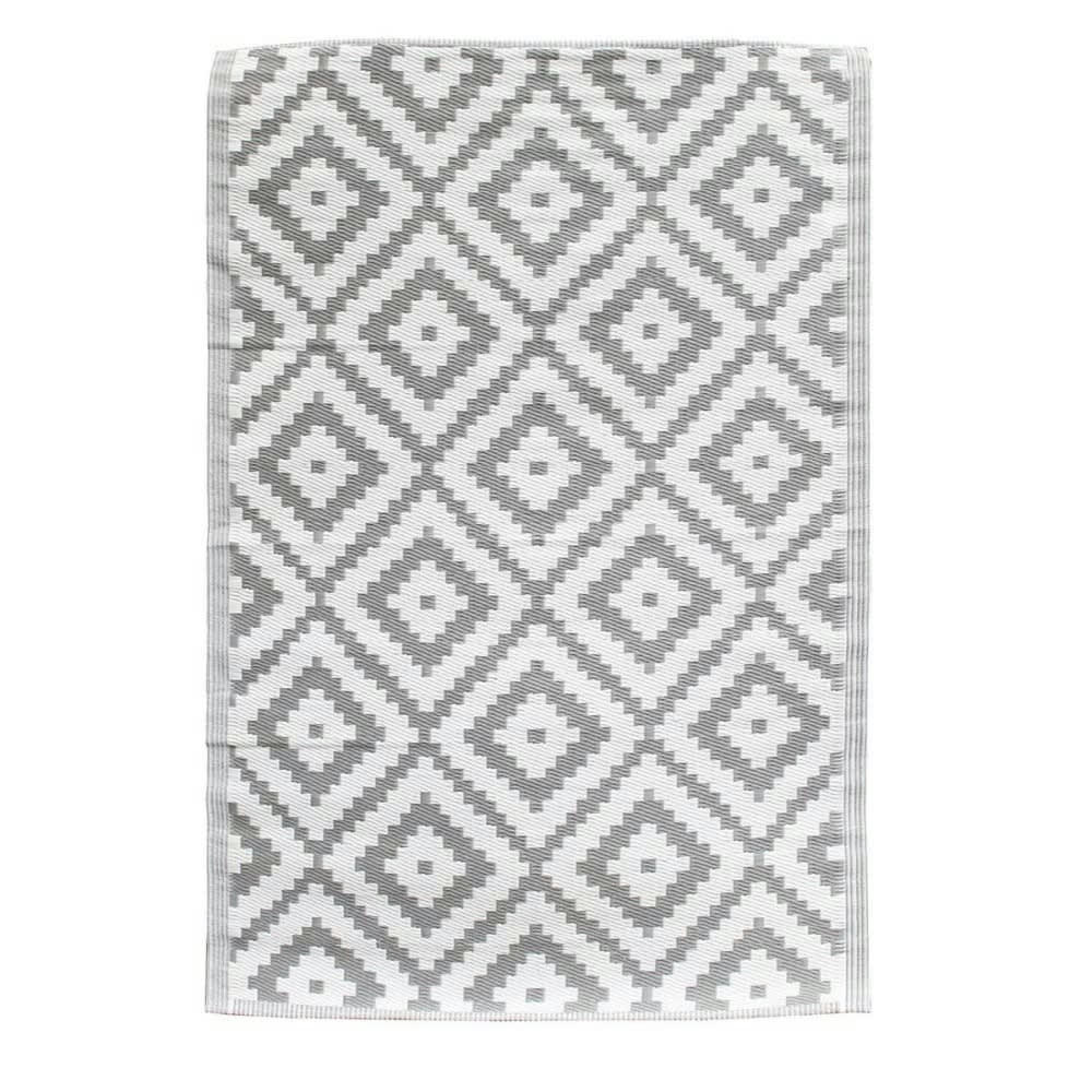 - Tapis intérieur et extérieur polypro gris clair 120x180cm