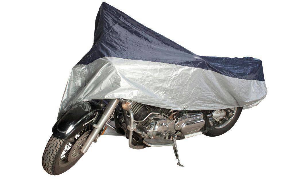 Tripel Fabric Motorcycle Cover for Water & UV Resistance, Large