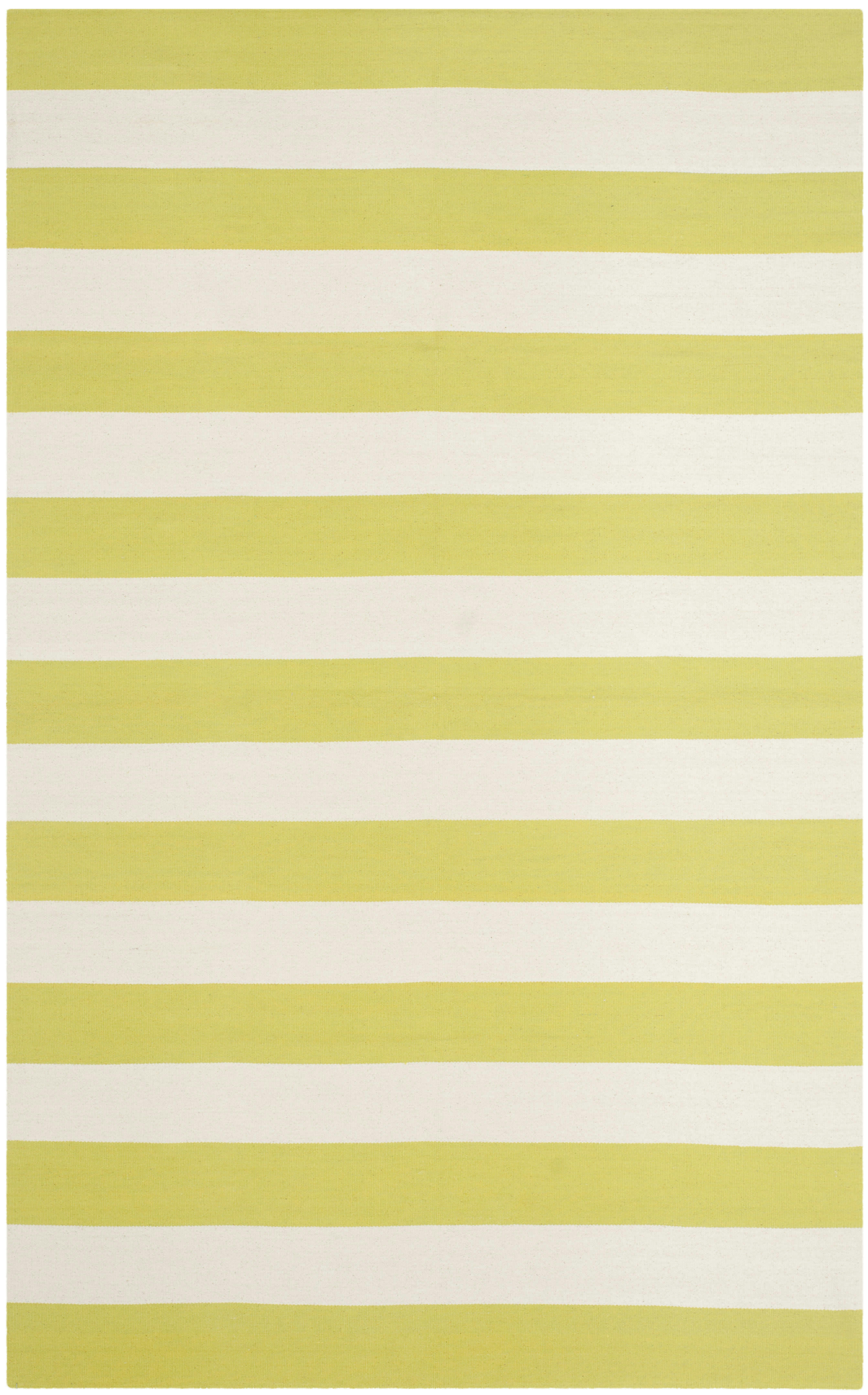 MONTAUK - Tapis de salon interieur en vert & ivoire, 152 x 244 cm