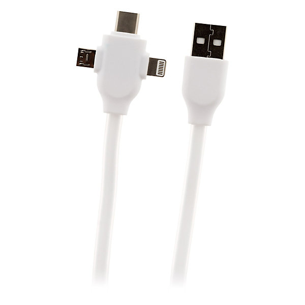 Câble USB universel USB-C, Micro USB et Lightning - Zenitech