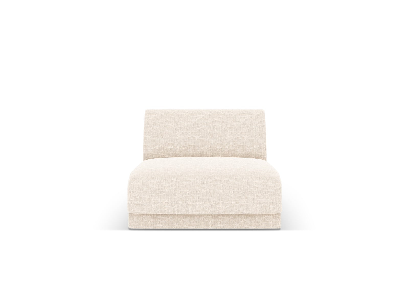 Micadoni Module Miley structurele stof ivoor - 90x75x70cm