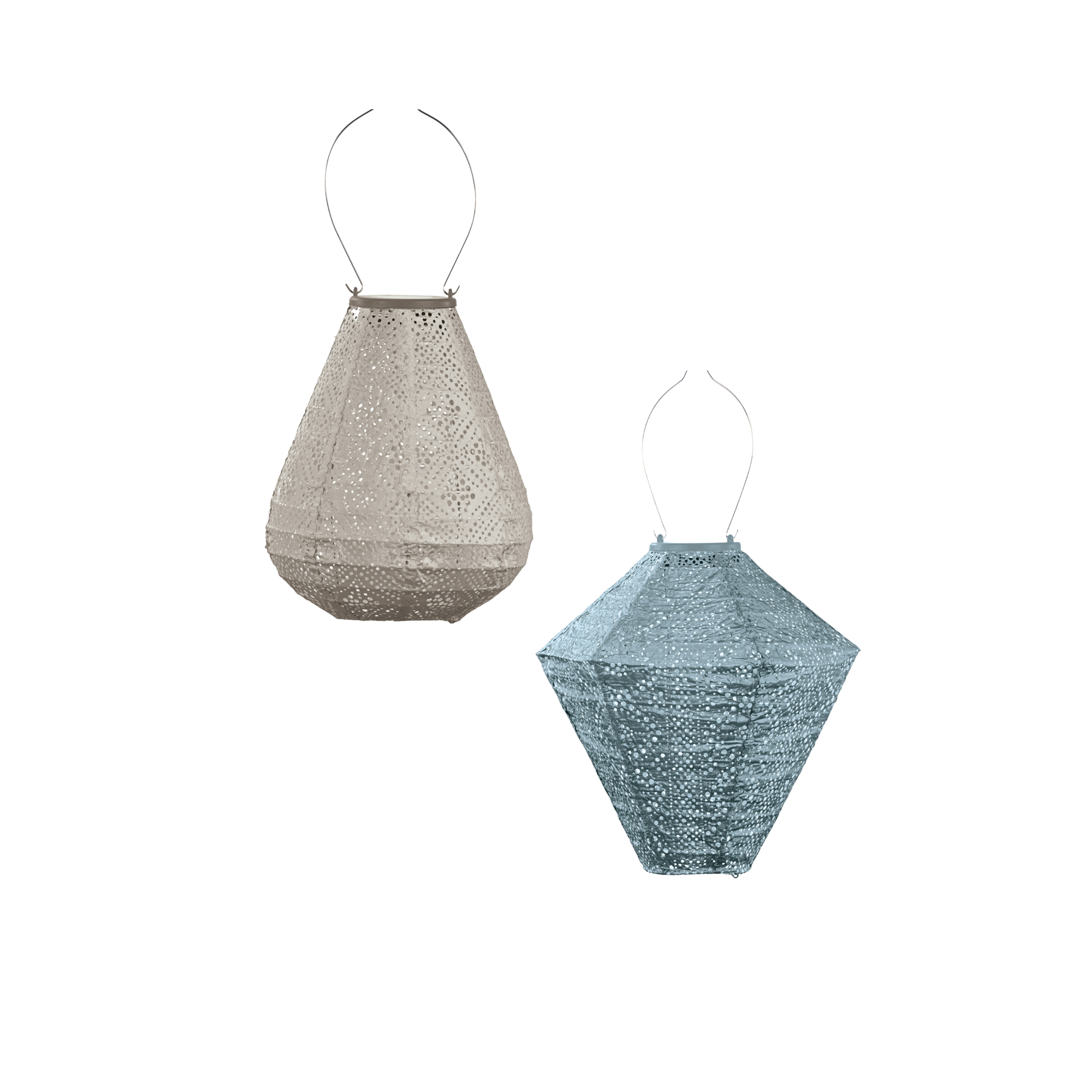 Lumiz solar lampion - hortensia set - 2 stuks