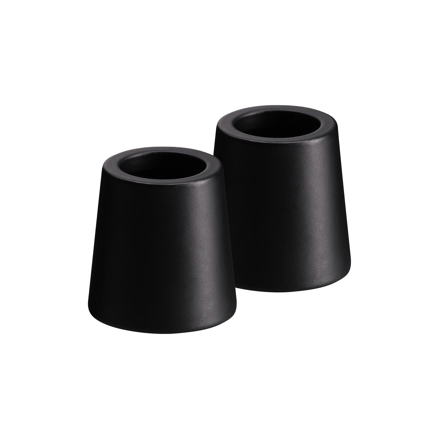 Lysestage mini tilspidset 2-pack, black