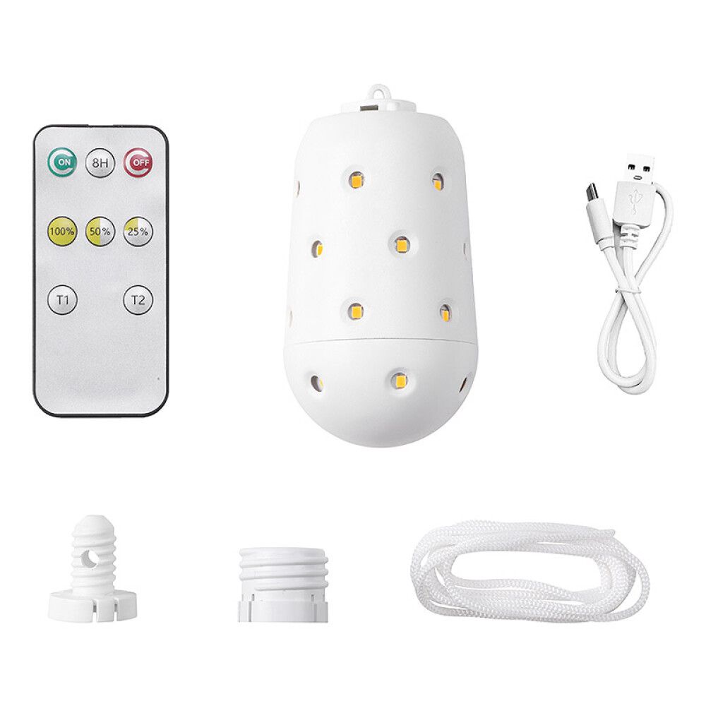 OPPLADBAR LED-LAMPE M. FJERNKONTROLL