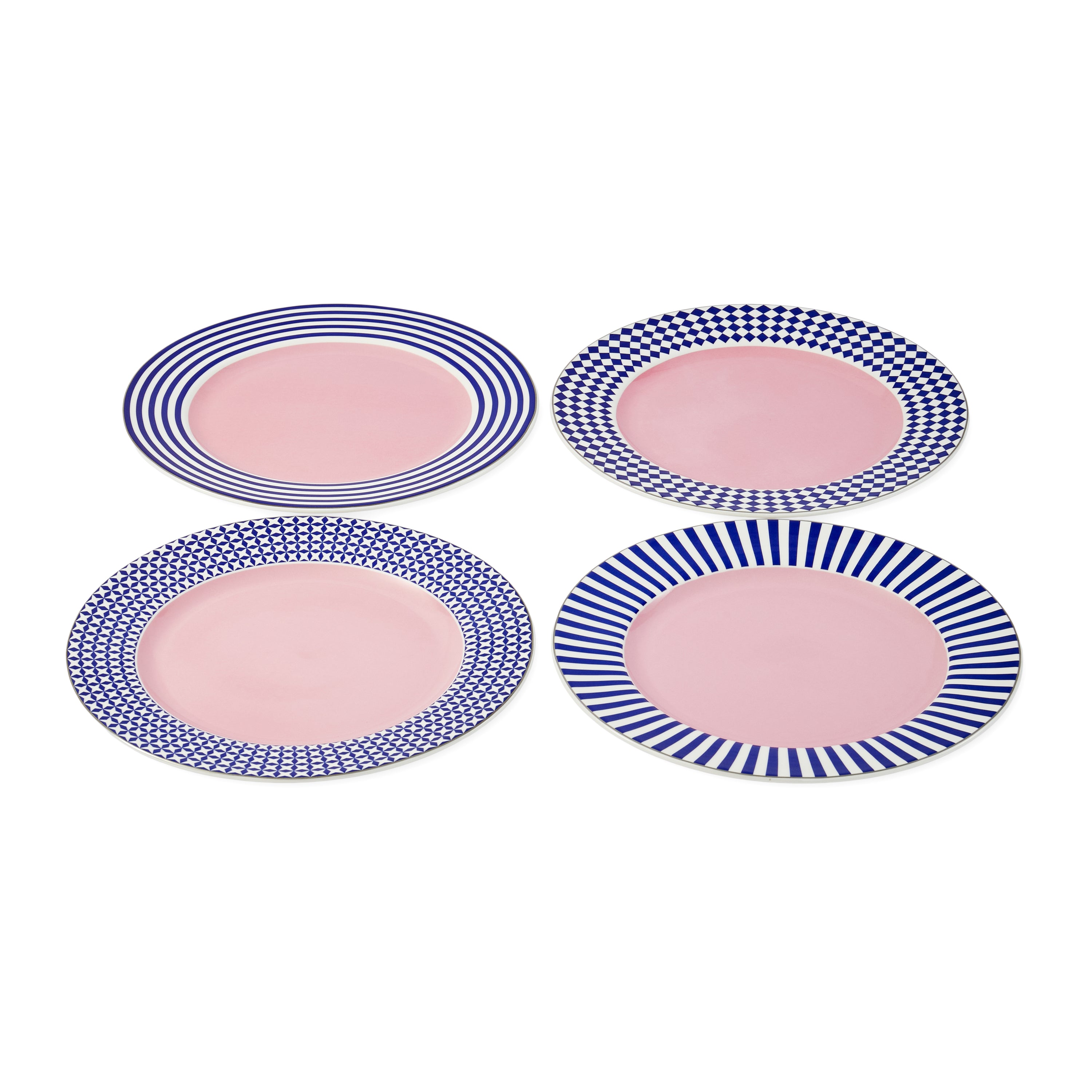 POLSPOTTEN Aunty Dinerborden - Set van 4 - Ø 27 cm