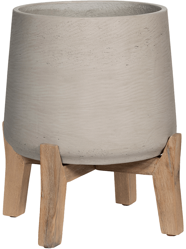 Pottery Pots Bloempot Feet Low Grijs-Beige D 34 cm H 28.5 cm