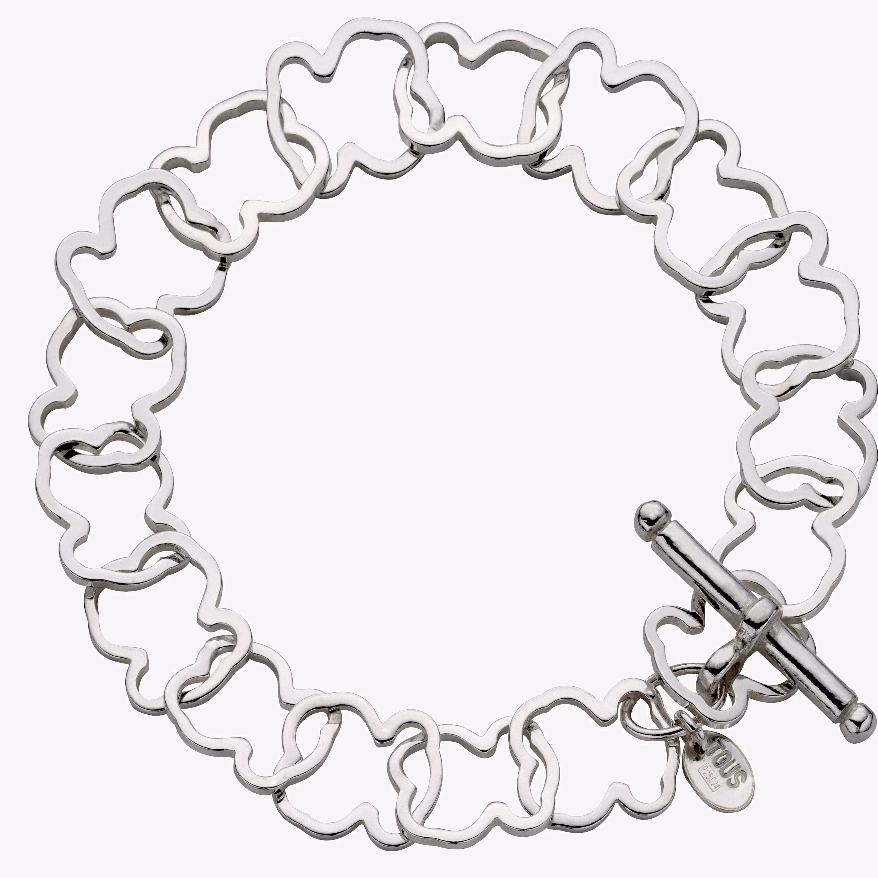Pulsera de plata 12,5mm. Carrusel