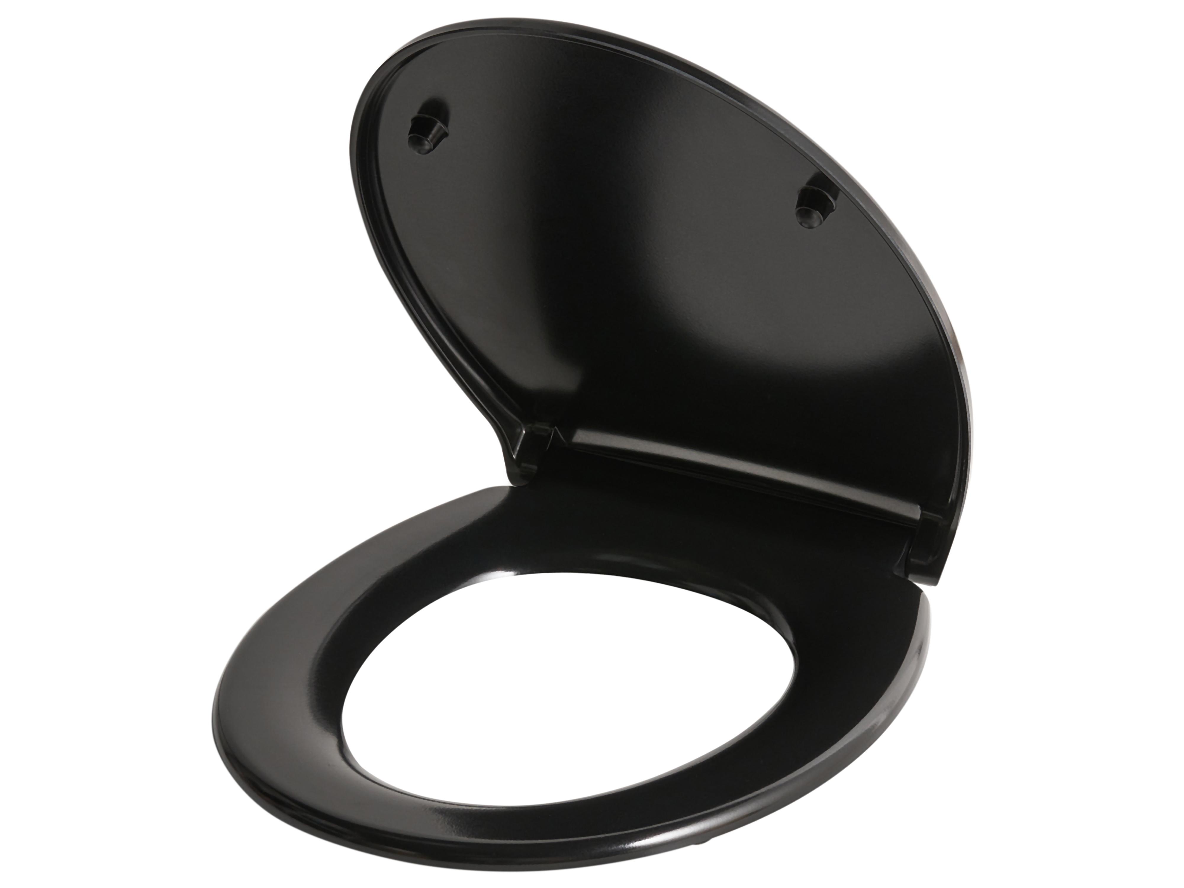 Toilet Seat PAPURI Soft Close Duroplast Black