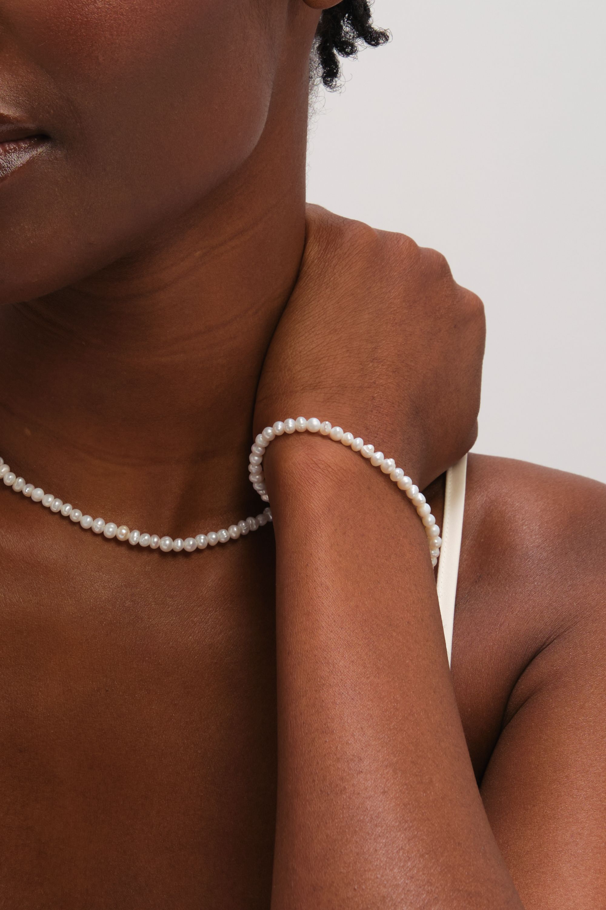 Jon Richard Gold Plated Real Freshwater Seed Pearl Bracelet