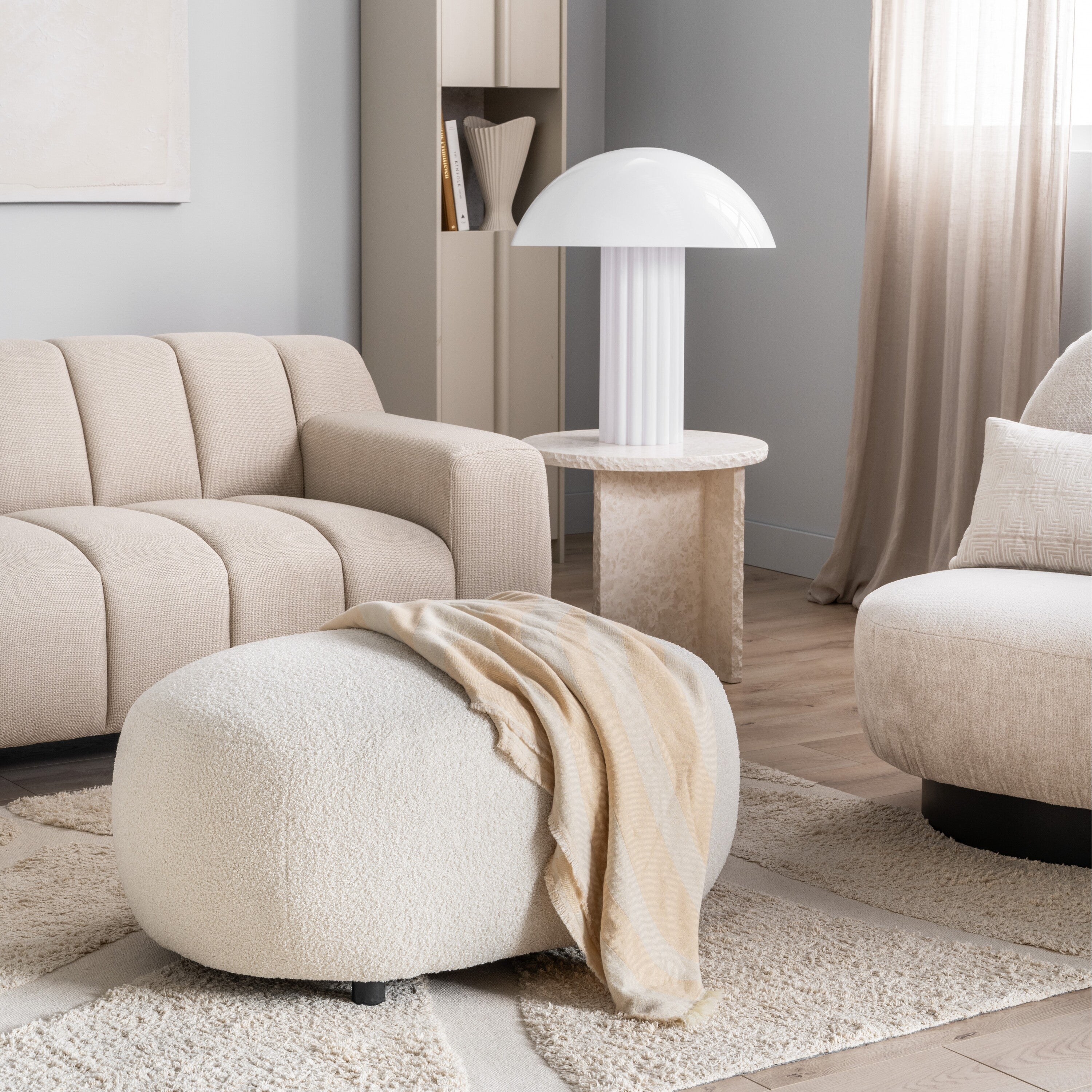 by fonQ Soft Hocker 90 x 64 cm - Crème