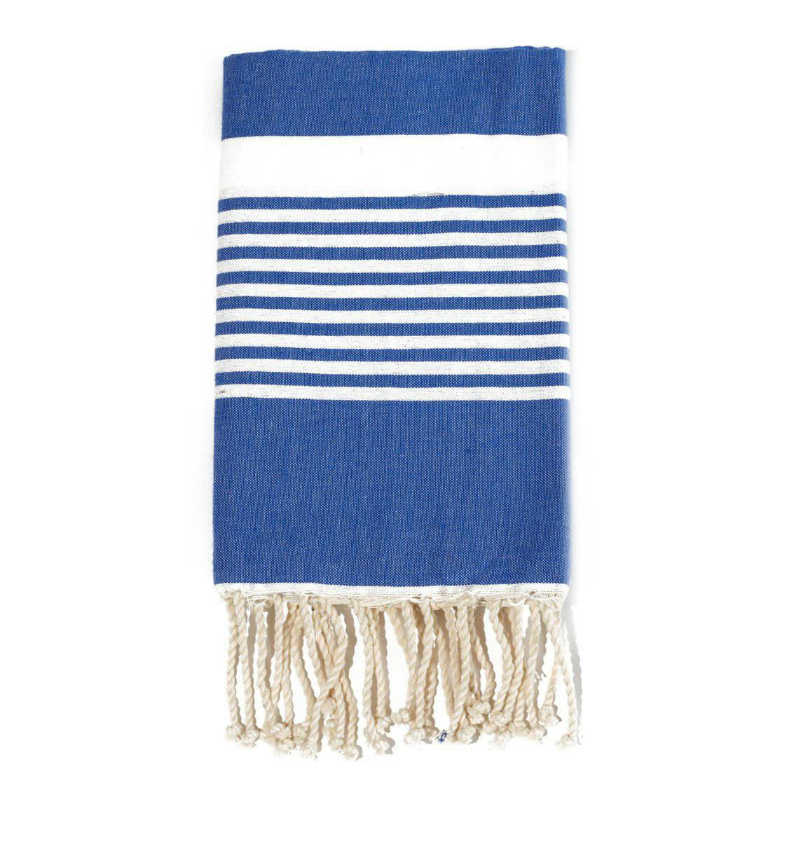 - Fouta en coton 100x200cm bleu royal