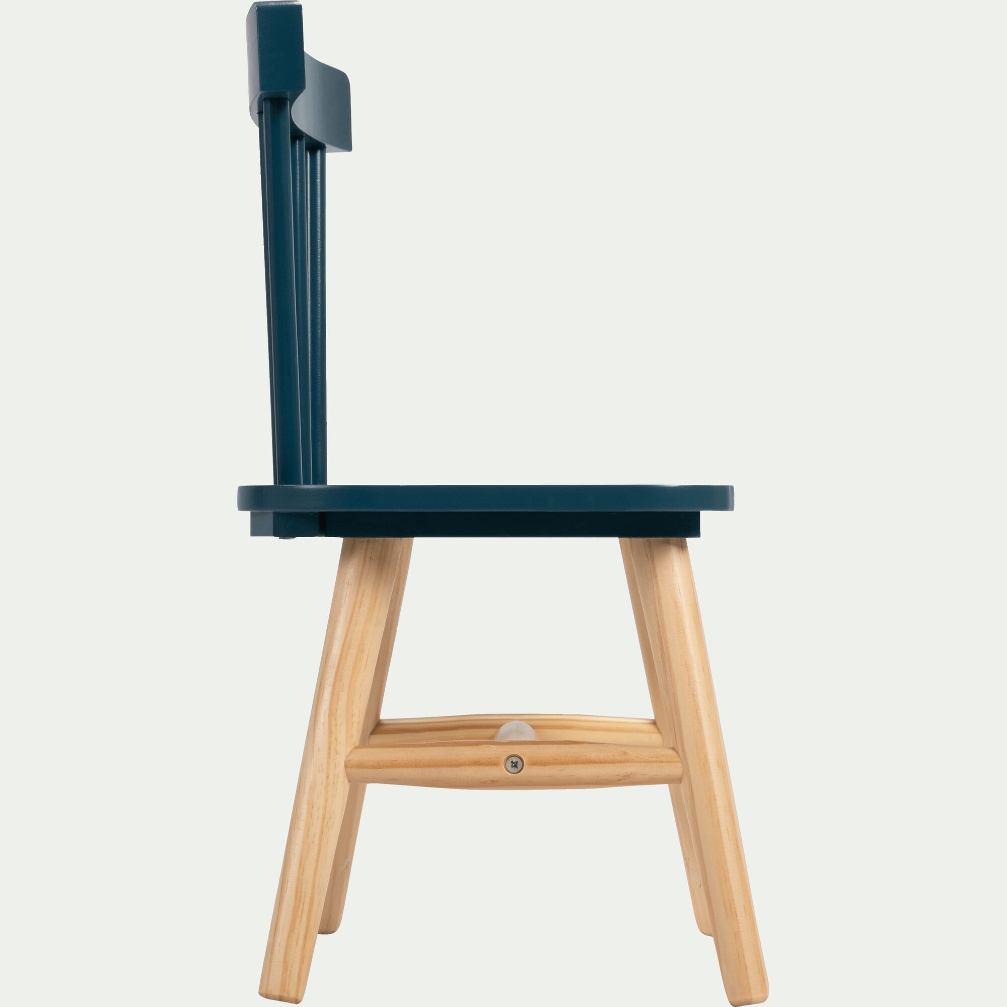 HELGA - Chaise enfant en bois - bleu figuerolles