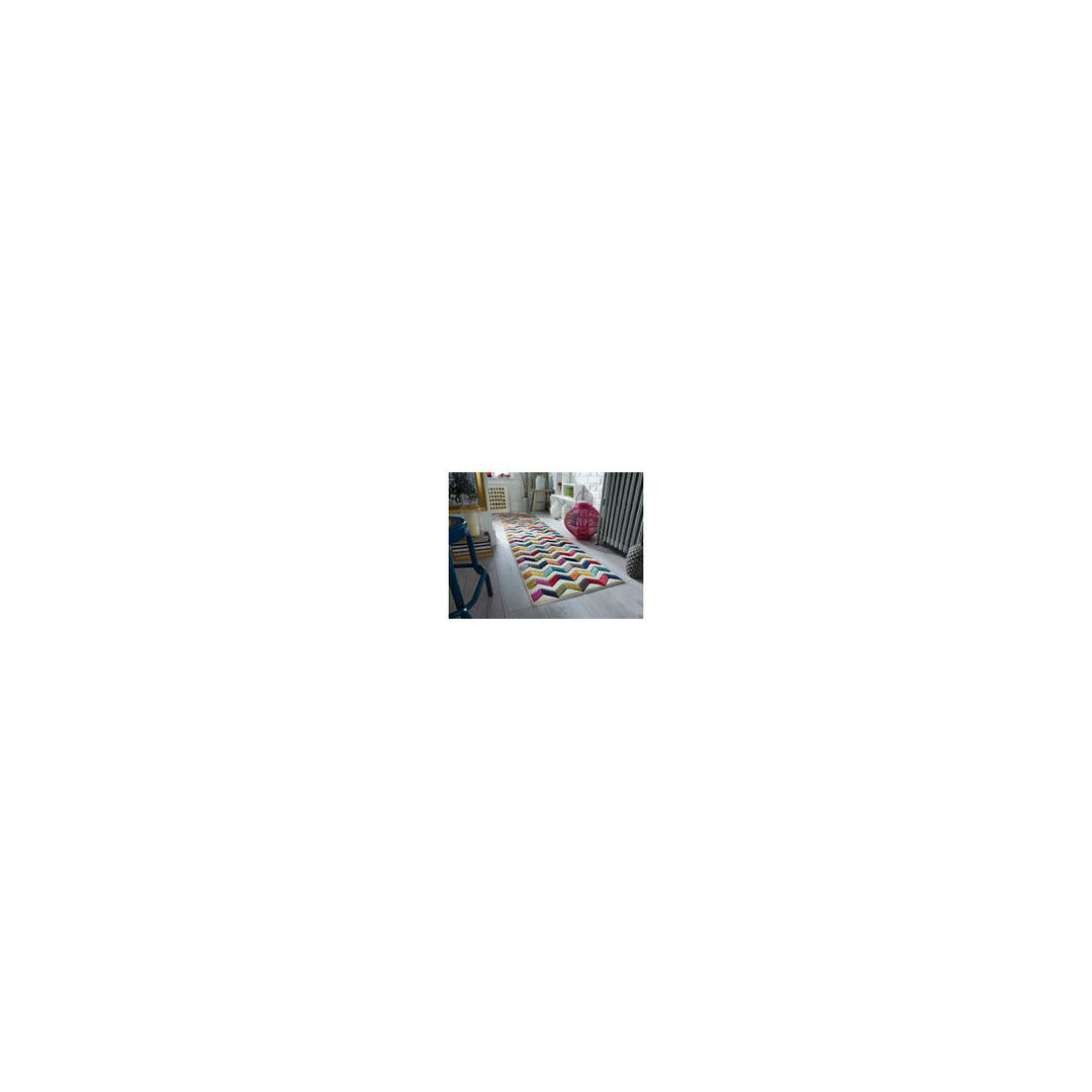 BOLERO - Tapis géométrique design en polypropylène multicolore 120x170