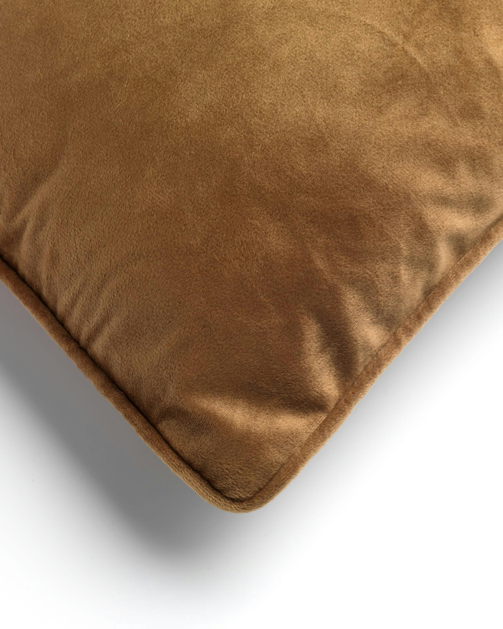 - Housse de coussin marron en velours-60x60 cm uni
