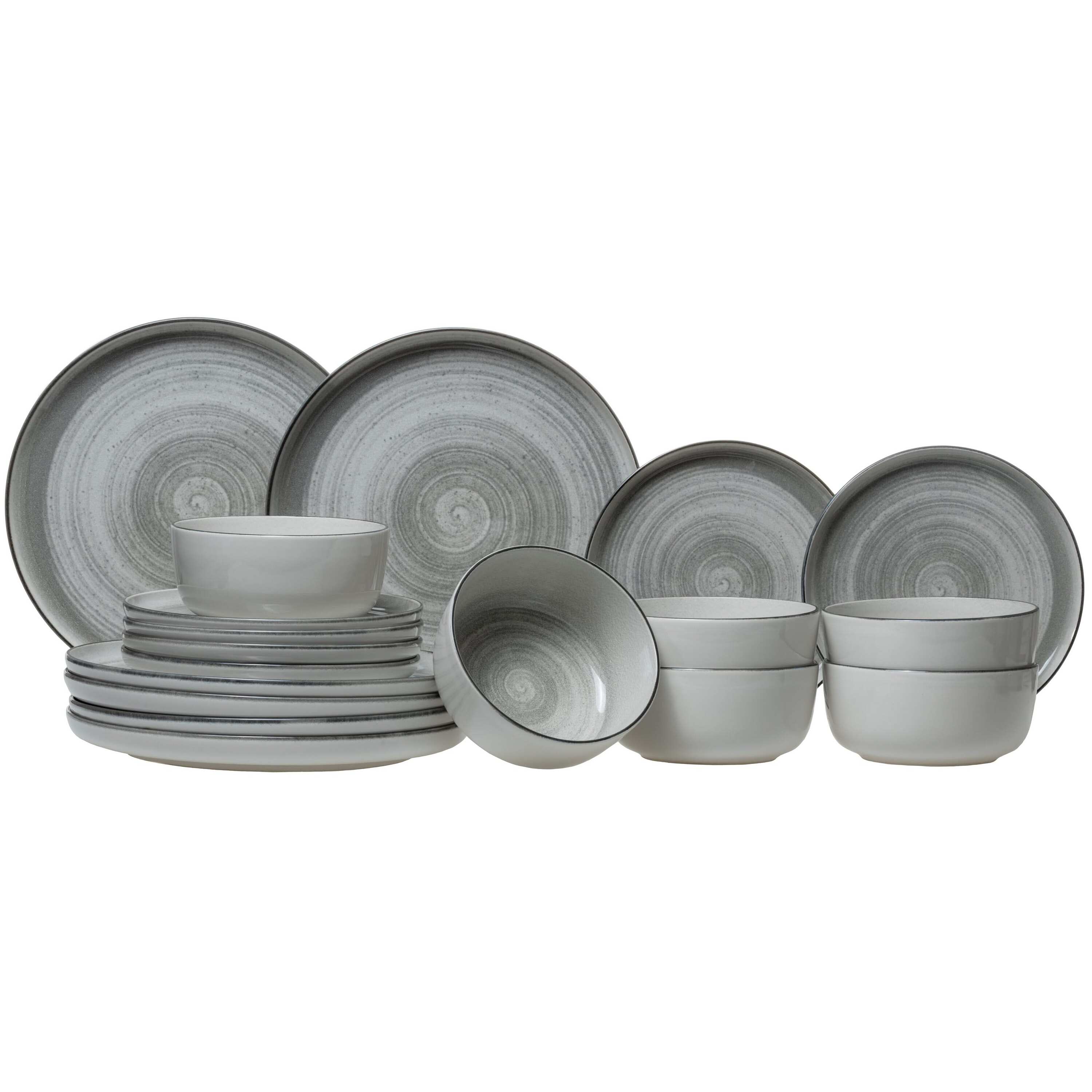 Cosy & Trendy Serviesset Baltic Grey 18-delig   6 personen - 6 borden,