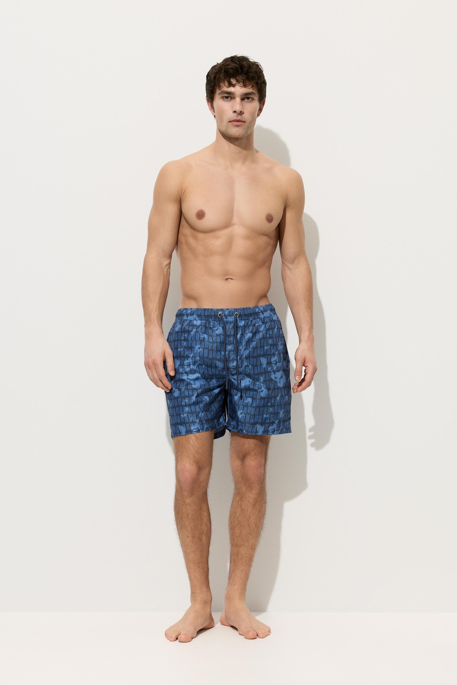 Bañador regular estampado