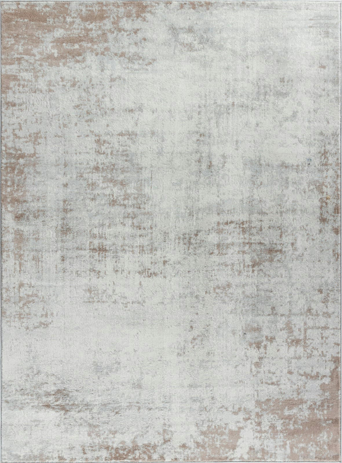 MILENA - Tapis Abstrait Moderne Beige/Blanc 160x215