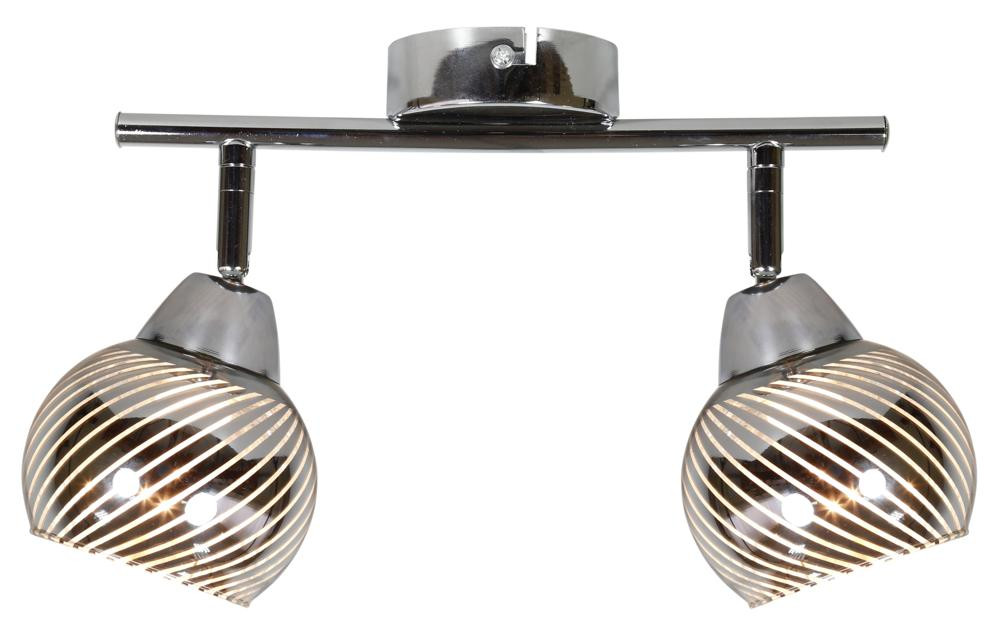 Lampa sufitowa chromowana FORT2xE14x10W wym: 19x43x9 cm Candellux