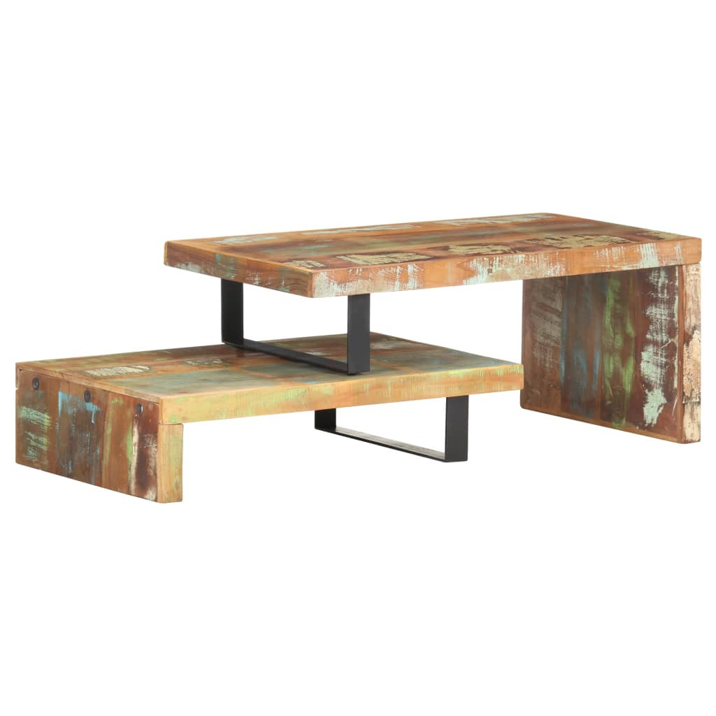 Stolik Kawowy Ława Stół Drewniany 90x50x40.80x50x20 Półka Do Salonu