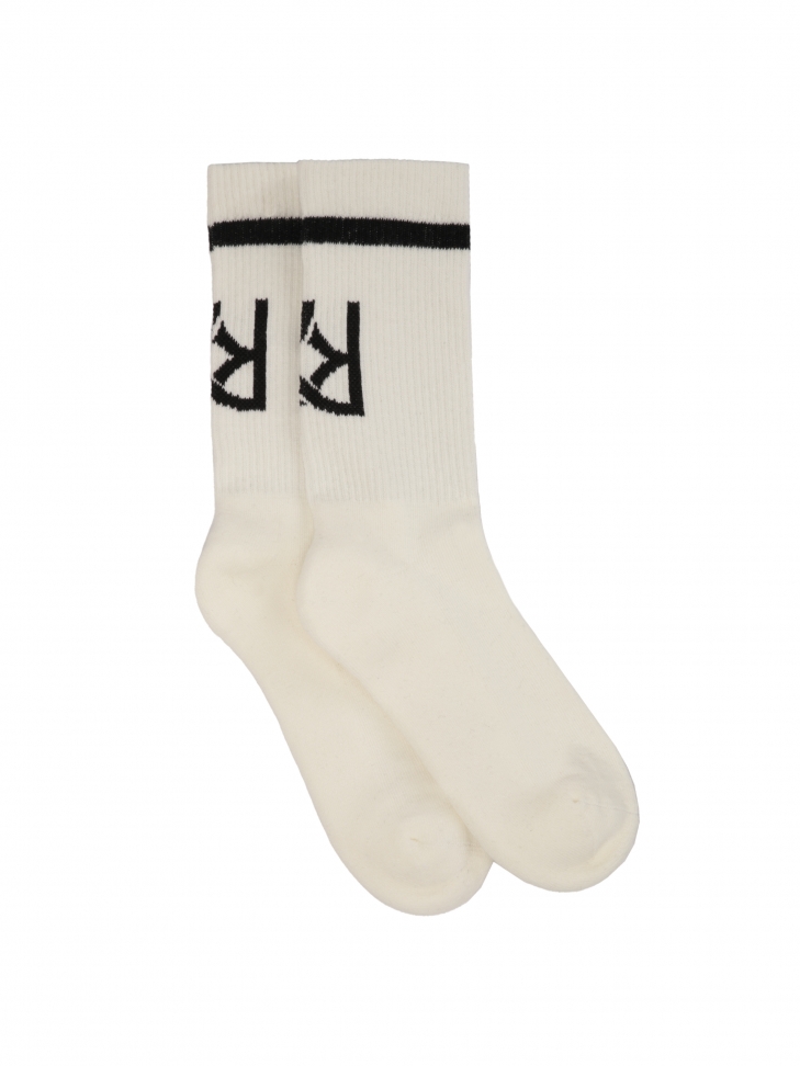 Cotton socks with double sole