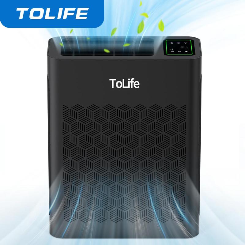 ToLife K2 Air Purifier – HEPA Power for 1095 Ft² Rooms | Auto Mode, PM2.5 Display & Timer | Fights Smoke, Pollen & Allergens