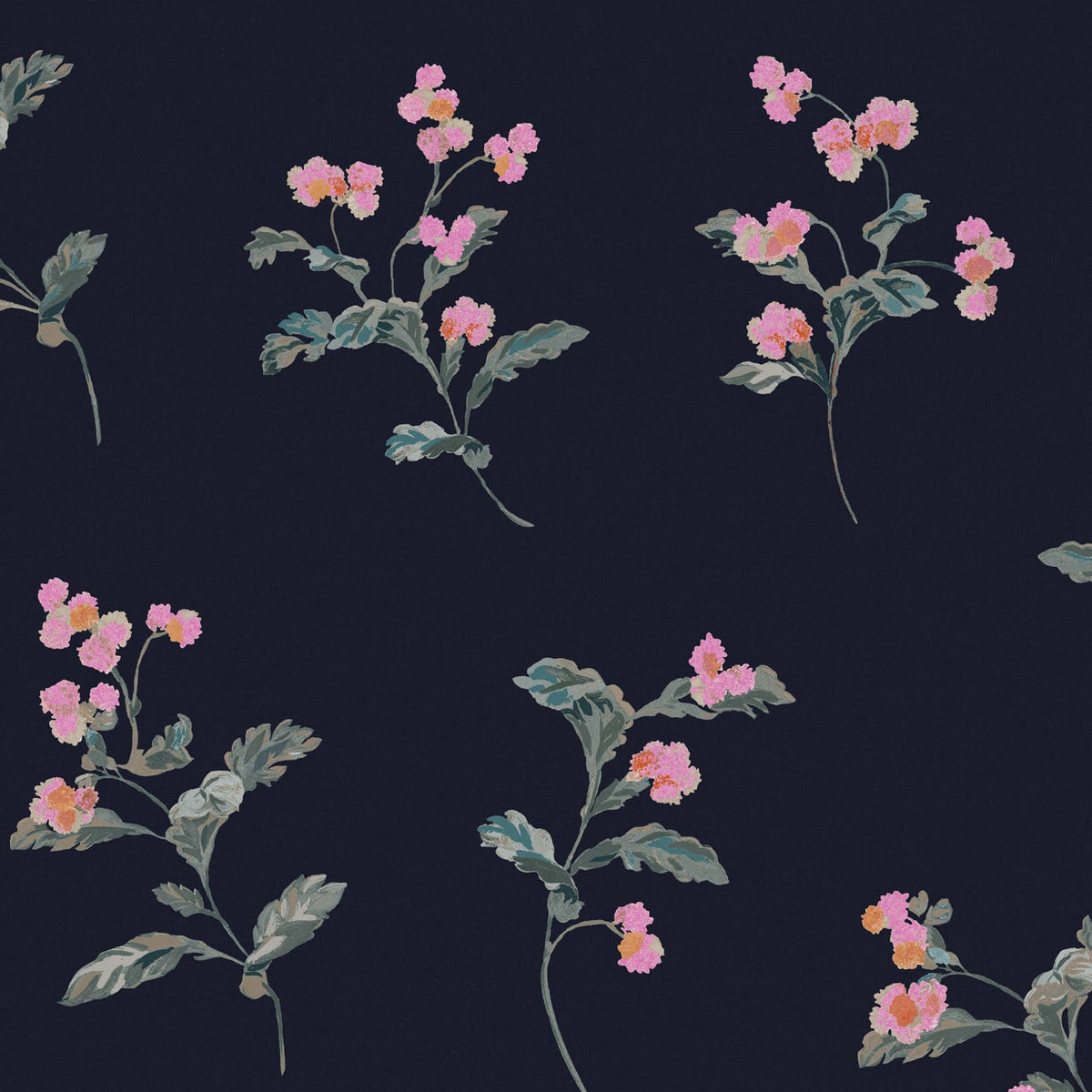 Joules Vliesbehang - Swanton Floral Midnight Navy - 10mx52cm