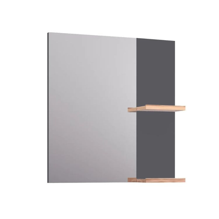 Lustro łazienkowe L-WOOD 59 cm antracyt