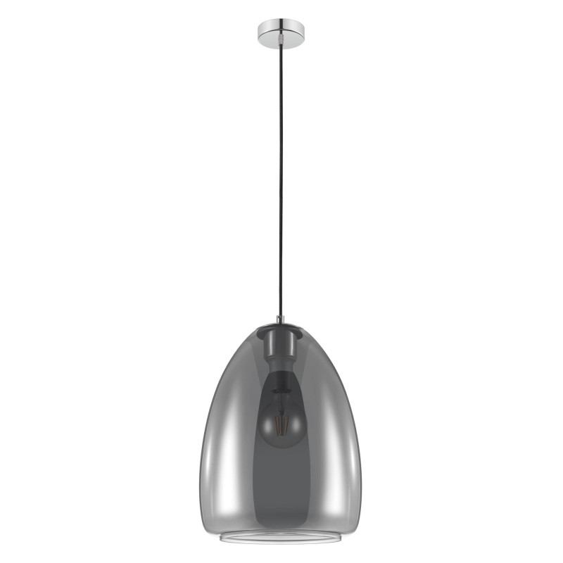 Suspension Alobrase chrome Ø 30 cm E27 40 W EGLO