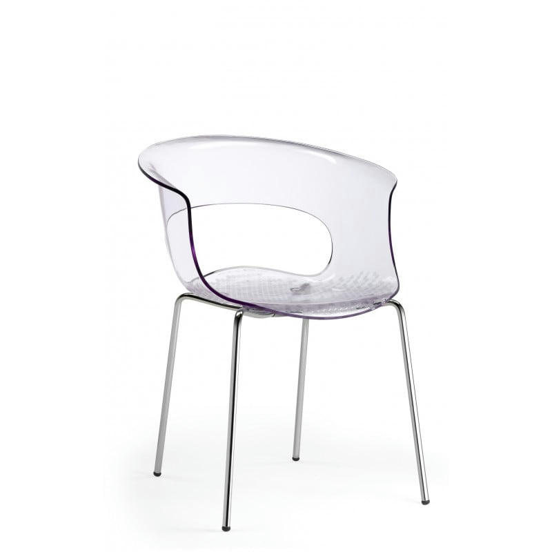 MISS B - Chaise design en plastique transparent