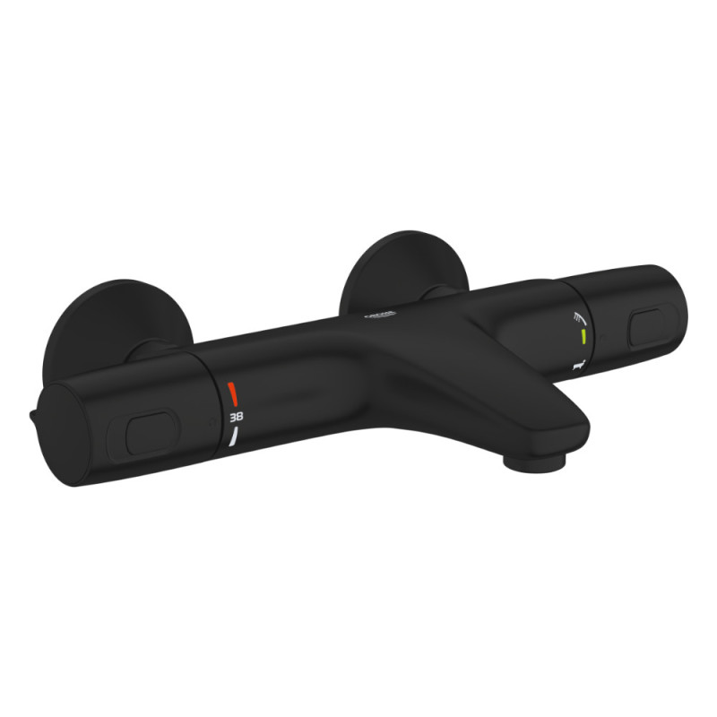 Mitigeur thermostatique bain et douche Precision Trend noir GROHE