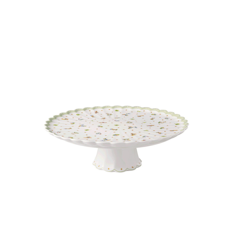 Easter Delight Serving Platter - Green, 12.5'', Premium Porcelain