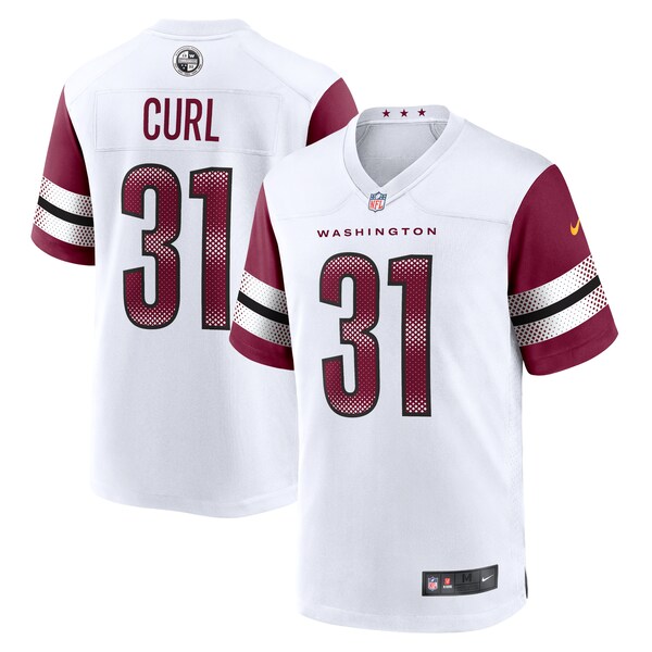 Kamren Curl Washington Commanders Nike Game Jersey - White/Black/Burgundy