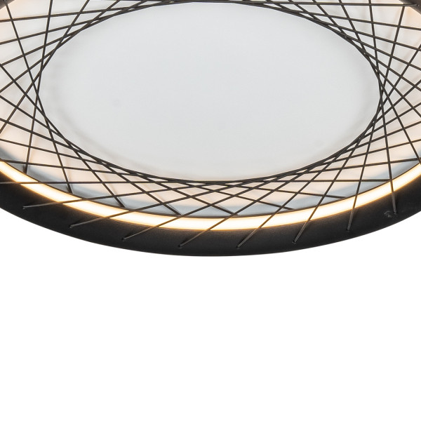 Plafon Nestokrągły czarno-biały LED 1x38W 51cm 1900lm IP20 Milagro