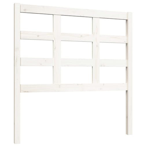 NNEVL Bed Headboard White 95.5x4x100 cm Solid Wood Pine