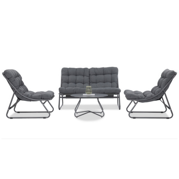 Zestaw Mebli Ogrodowych Komplet VISTA CAFFE Stolik 2x Fotel Sofa