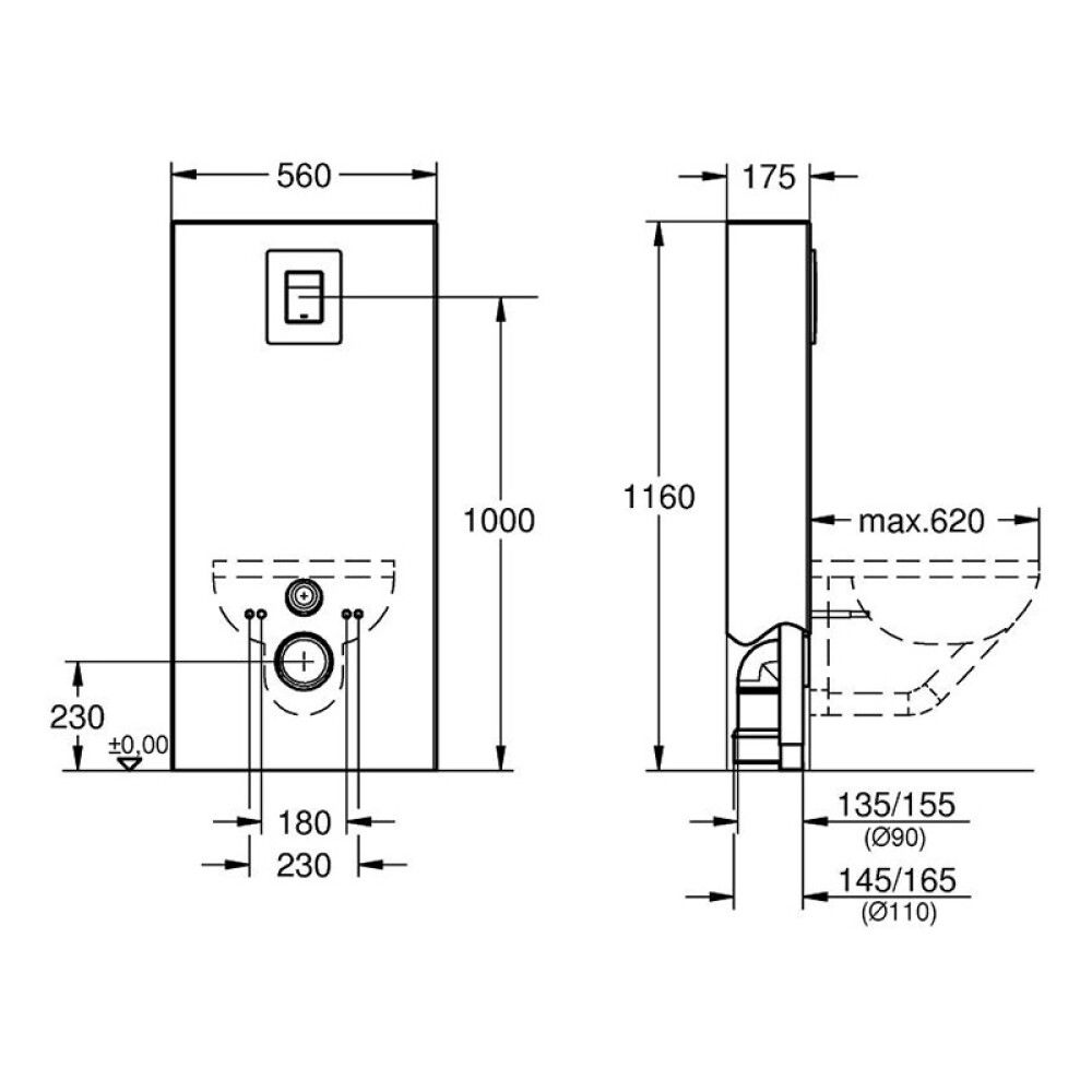 SISTERNE GROHE SOLIDO MONOBLOC SLATE GREY