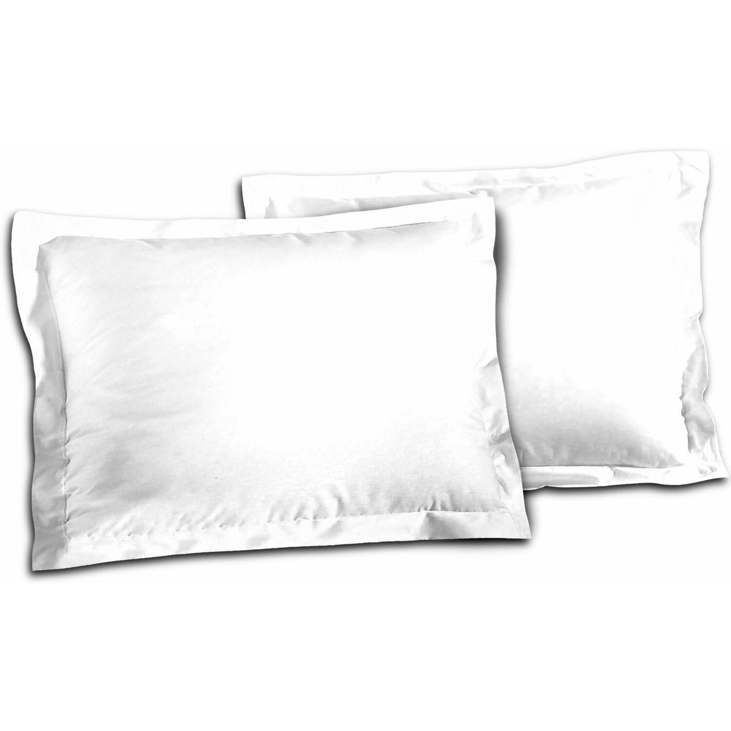 UNI - Taie d'oreiller oeko-tex® coton blanc 50x70 cm