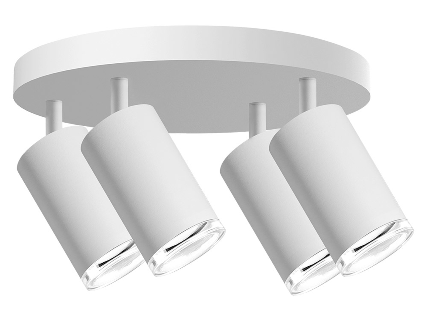 Lampa sufitowa Turyn spot 4-punktowy aluminiowy biały