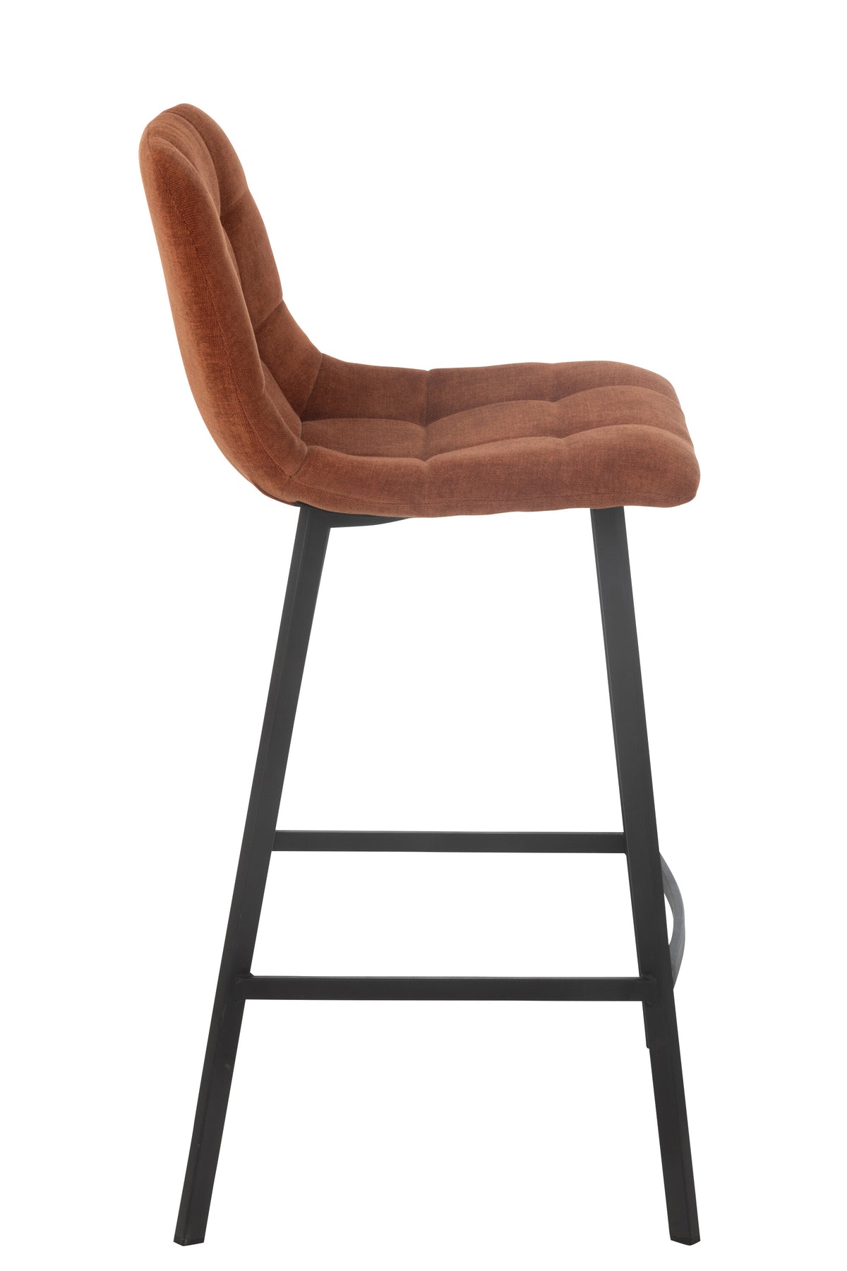 J-Line barstoel Kent - metaal/polyester - roest