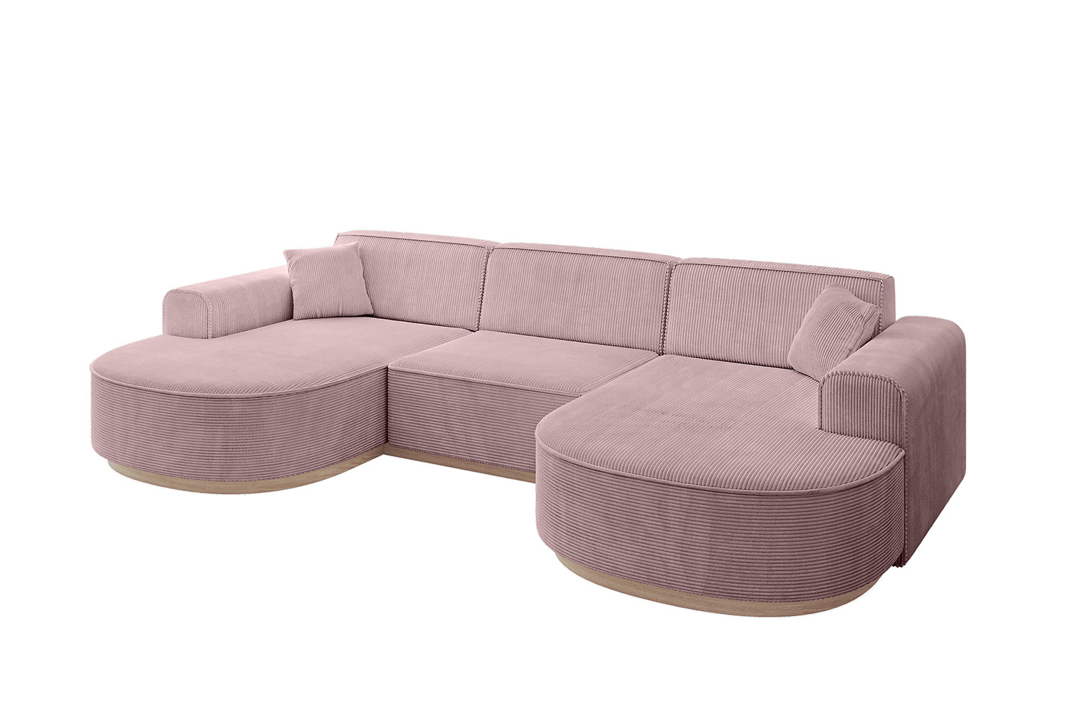 Narożnik uniwersalny bez funkcji spania MARI-U1-v1 303x171x83 cm Różowy