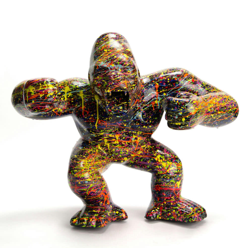 SPLASH - Gorille    small en résine  noir