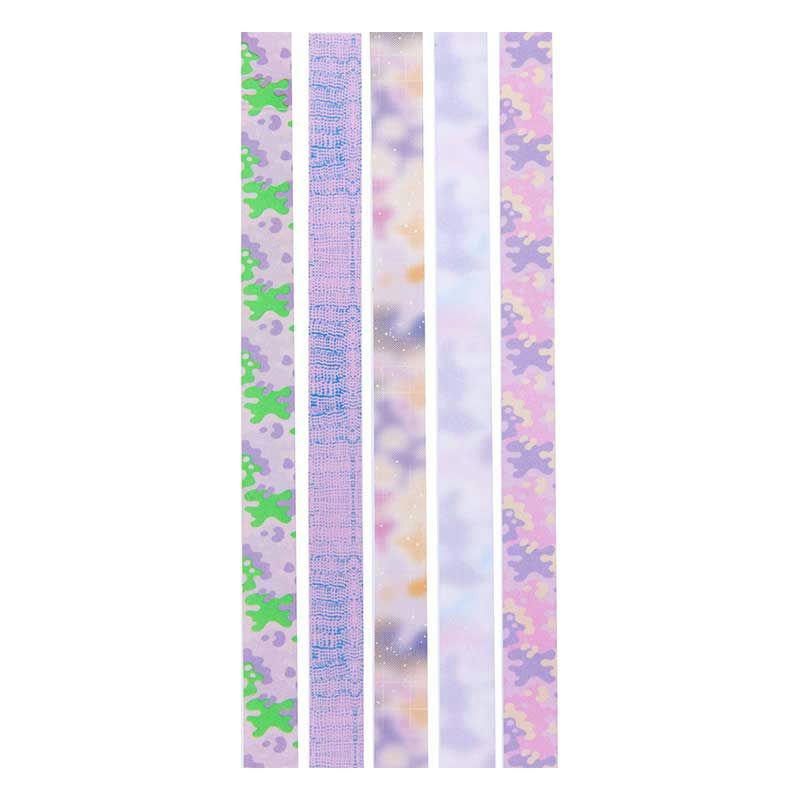 FLOU - 5 masking tapes pastel 1,5cmx10m